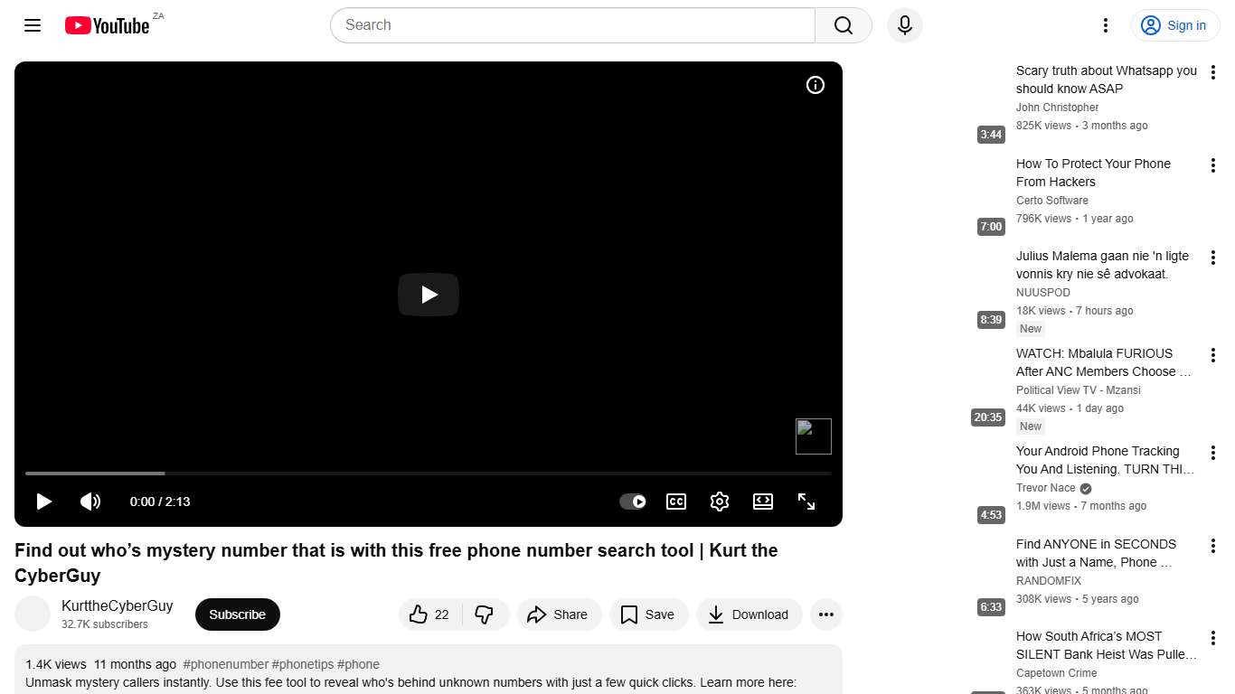 Find out who’s mystery number that is with this free phone number search tool | Kurt the CyberGuy - YouTube